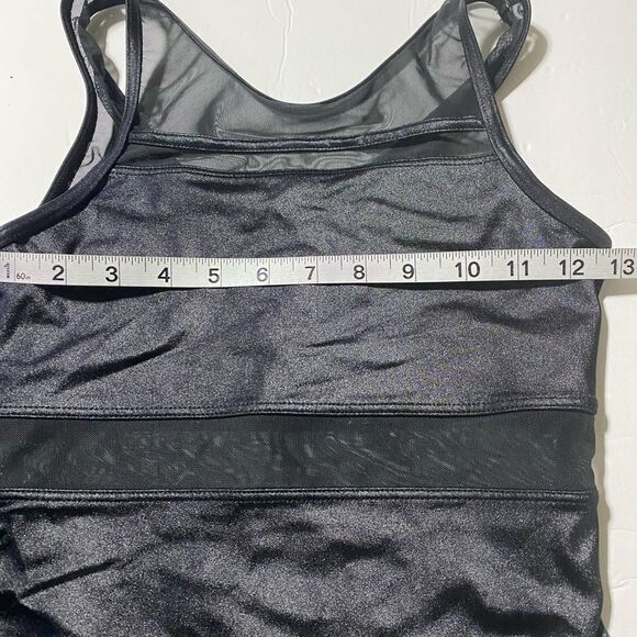 WEISSMAN Balera Dance Costume Cutout Back Tank Leotard Shimmer SH11266 LC child - Picture 4 of 9